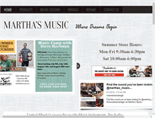 Tablet Screenshot of marthasmusic.ca